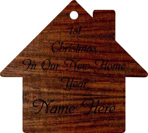(image for) House Rosewood Wood Ornament