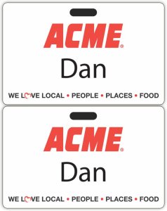 (image for) Acme White Badge (Classic ID Style)