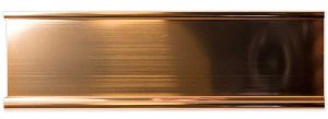 (image for) Rose Gold 8\" X 2\" Desk Name Plate Holder