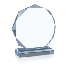 (image for) Blue Acrylic Octagon Award - Small