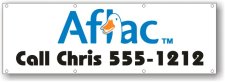 (image for) Aflac 3' x 10' Full Color Banner With Logo