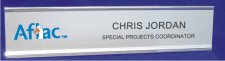 (image for) Silver Aflac Name Plate
