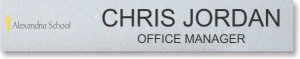 (image for) Alexandria School Nameplate
