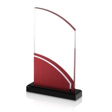 (image for) Arched Aluminum Fusion Award - Garnet