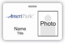 (image for) AmeriPark Horizontal Photo ID Badge