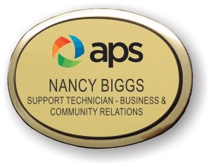 (image for) APS Executive Oval Gold Badge