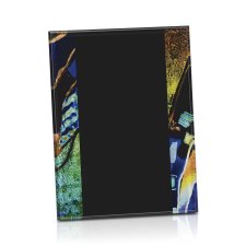(image for) Mixed Blue and Black Acrylic Art Plaque Award with Easel - Extra Large