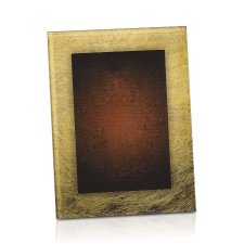 (image for) Burgundy and Gold Acrylic Art Plaque Award with Easel - Extra Large