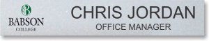 (image for) Babson College Nameplate