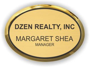 (image for) Dzen Realty, Inc. Oval Executive Gold badge