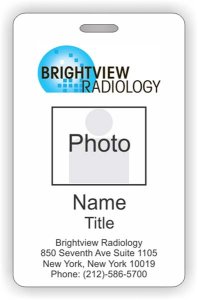 (image for) Brightview Radiology Photo ID Vertical badge