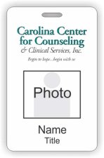 (image for) Carolina Center for Counseling & Clinical Services, Inc. Photo ID Vertical badge