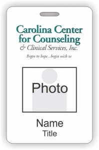 (image for) Carolina Center for Counseling & Clinical Services, Inc. Photo ID Vertical badge