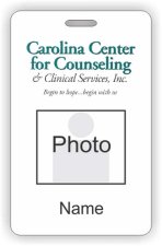 (image for) Carolina Center for Counseling & Clinical Services, Inc. Photo ID Vertical badge