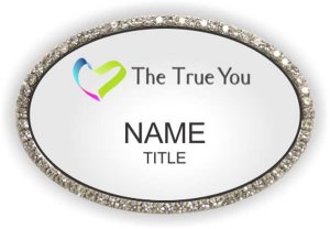 (image for) The True You Oval Bling Silver badge