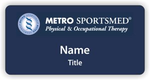 (image for) Metro SportsMed Large Blue Badge