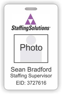 (image for) Staffing Solutions Photo ID Vertical badge