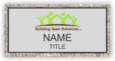 (image for) Building Team Solutions Bling Silver badge