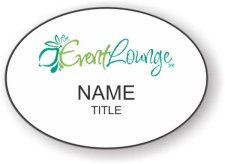 (image for) The Event Lounge Oval White badge