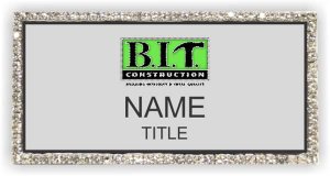 (image for) B.I.T. Construction Bling Silver badge