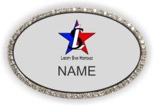 (image for) Liberty Star Mortgage Oval Bling Silver badge