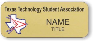 (image for) Texas Technology Student Association Standard Gold badge