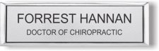 (image for) Hannan Chiropractic Small Executive Silver badge
