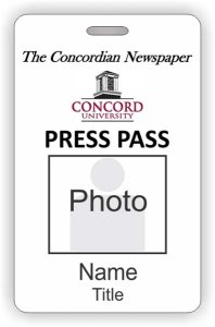 (image for) The Concordian Newspaper Photo ID Vertical badge