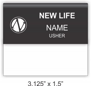 (image for) new life Standard Black badge