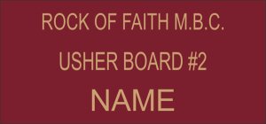 (image for) ROCK OF FAITH M.BC. Shaped Other badge