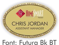 (image for) homesmart premier Oval Bling Gold badge