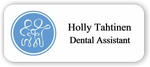 (image for) Rauk Family Denistry White Rounded Corners badge