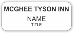 (image for) McGhee Tyson Inn Standard White badge