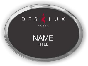 (image for) Des Lux Hotel Oval Executive Silver Other badge