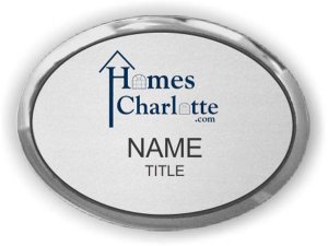 (image for) HOMES CHARLOTTE.COM Oval Executive Silver badge
