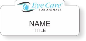(image for) Eye Care for Animals Shaped White badge