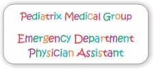 (image for) Pediatrix Medical Group Standard White Badge - Physician Assistant