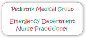 (image for) Pediatrix Medical Group Standard White Badge - Nurse Practitioner