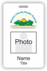 (image for) Monroe County Health Council Photo ID Vertical badge