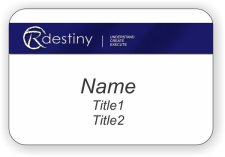 (image for) Rdestiny Shaped White badge