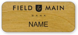 (image for) Field & MAin Bank Standard Alder Laser Engraved badge