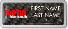 (image for) Full Tilt Advertising, llc Prestige Pebbled Carbon badge