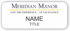 (image for) Meridian Manor Standard White badge