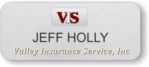 (image for) Valley Insurance Service, Inc. Silver Round Corners badge