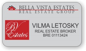(image for) Bella Vista Estates Shaped Silver badge