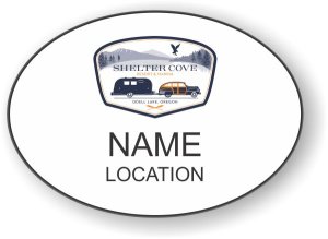(image for) Highway West Vacations Oval White badge