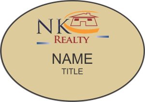(image for) NK Realty Oval Gold badge