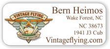 (image for) VintageFlying.com Standard White badge