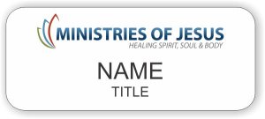 (image for) Ministries of Jesus Standard White badge