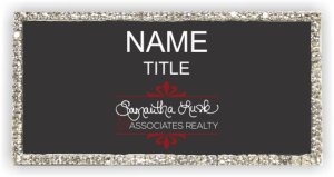 (image for) Samantha Lusk & Associates Realty Bling Silver Other badge